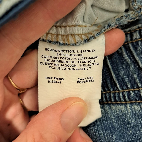 Wendy Bellissimo Maternity Distressed Medium Wash Skinny Jeans Size S - Picture 6 of 7